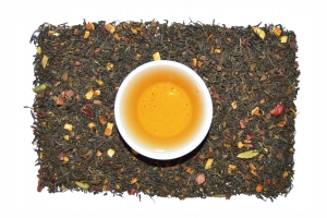 Čierny čaj Darjeeling s malinami a brusnicou